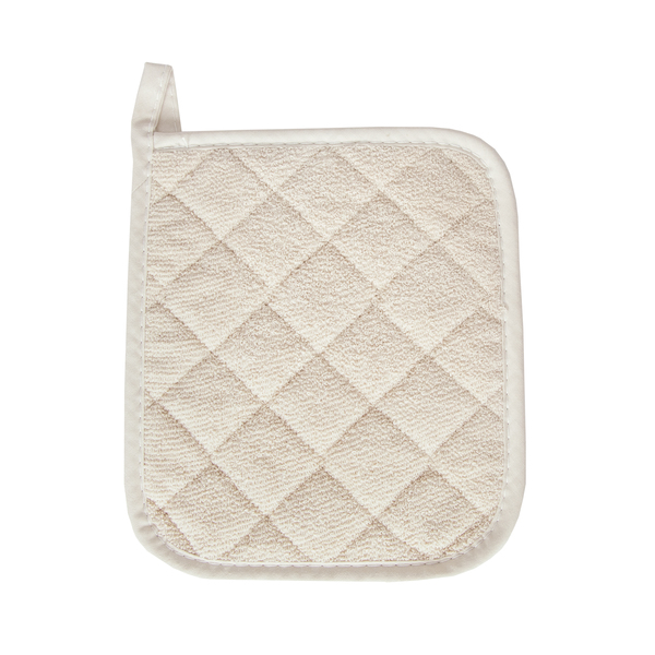 Ritz Value Basics Solid Quilted 100% Cotton Terry Pot Holder Natural Putty 9653285